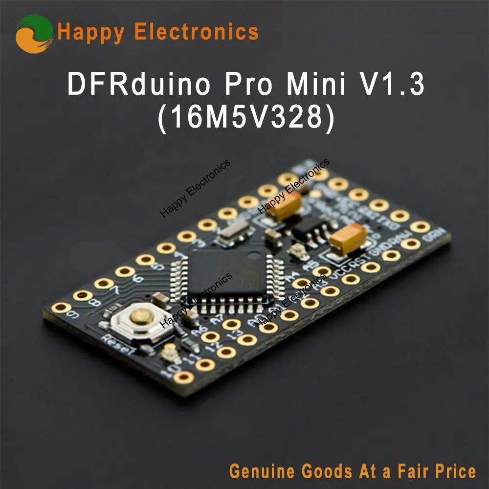 DFRobot Genuine DFRduino Pro Mini/Micro V1.3 16M5V328 ATmega328 controller board Compatible with Arduino Pro Mini
DFRobot Genuine DFRduino Pro Mini/Micro V1.3 16M5V328 ATmega328 controller board Compatible with Arduino Pro Mini