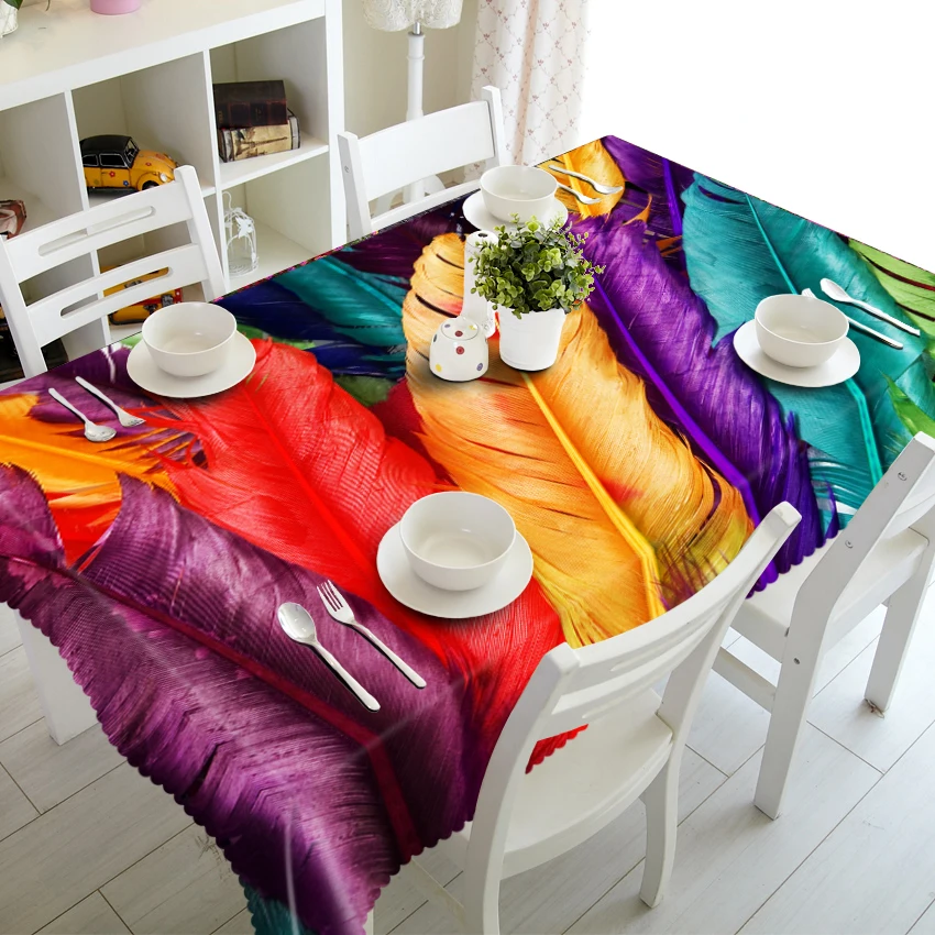 3d Colorful Feather Tablecloth Cartoon Orange House Washable Dustproof Thicken Cotton Cloth Rectangular and Round Table Cloth
3d Colorful Feather Tablecloth Cartoon Orange House Washable Dustproof Thicken Cotton Cloth Rectangular and Round Table Cloth
