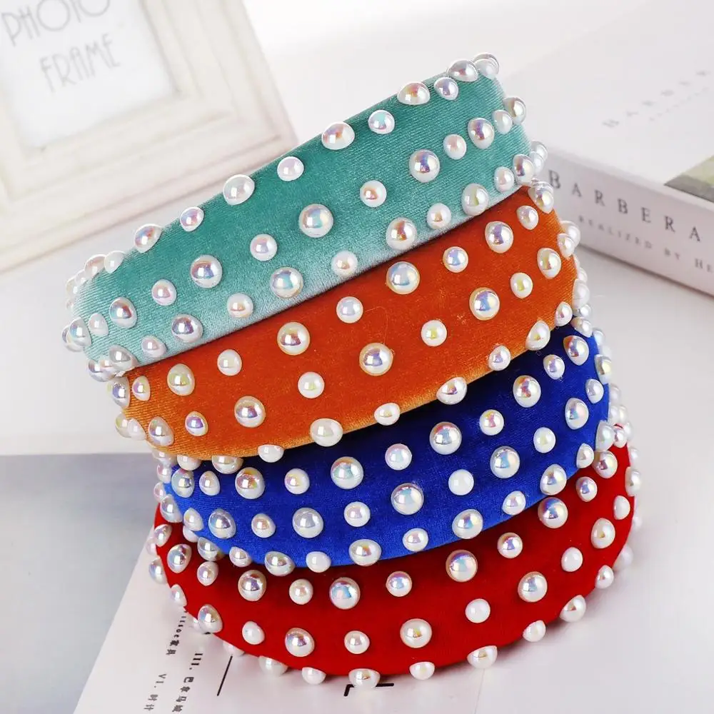 Multicolor Thicken Velvet Women Headband Hair Accessories Head Band Fashion Headwear Pearl Hairbands For Woman
Multicolor Thicken Velvet Women Headband Hair Accessories Head Band Fashion Headwear Pearl Hairbands For Woman