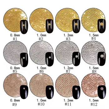50g/bag 3D Approx. 0.8/1/1.2/1.5MM Gold and Silver and Rose Gold Nail Art Mini Metal Beads Decoration Tiny Balls
50g/bag 3D Approx. 0.8/1/1.2/1.5MM Gold and Silver and Rose Gold Nail Art Mini Metal Beads Decoration Tiny Balls