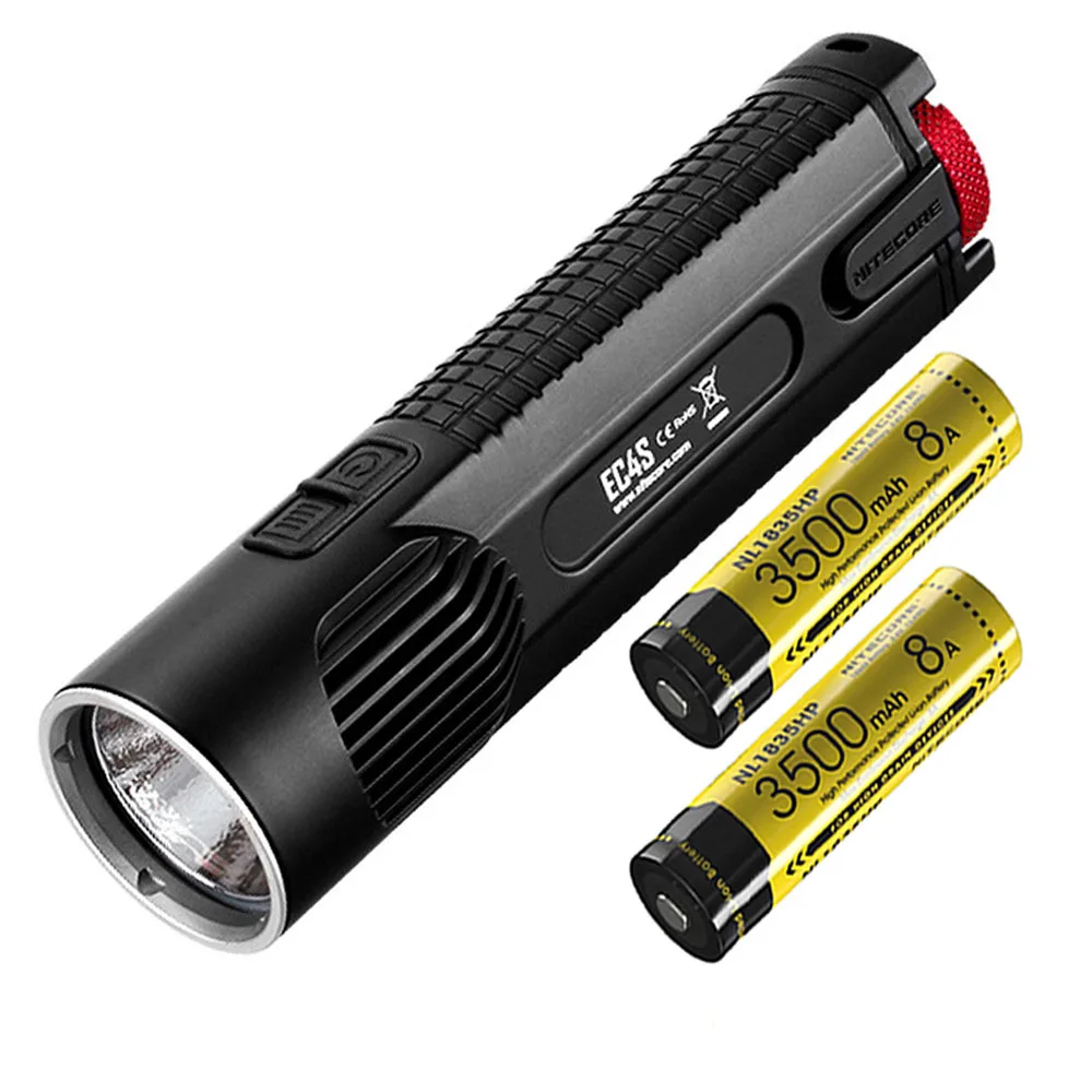 Фото NITECORE EC4S Handheld Searchlight Flashlight CREE XHP50 LED max 2150 lumen beam distance 280 meter outdoor tactical torch | Лампы и