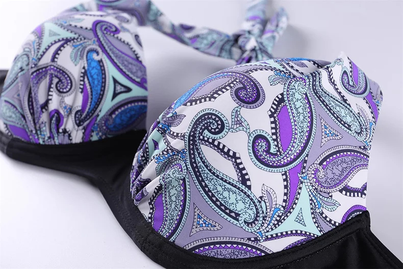 Hot Sexy Women Swimwear bikini set push up Crop Tops High Waist Shorts Floral halter Bikini Set Beach wear Swimsuit Bikinis set 27 Hot Sexy Women Swimwear bikini set push up Crop Tops High Waist Shorts Floral halter Bikini Set Beach wear Swimsuit Bikinis set 27