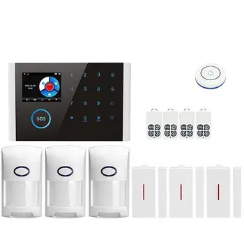Home Burglar Security Alarm System LCD Touch Keyboard WIFI GSM Household Protection Security Sensor Kit Guard Against Theft Set
Home Burglar Security Alarm System LCD Touch Keyboard WIFI GSM Household Protection Security Sensor Kit Guard Against Theft Set