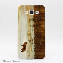 2945CA riverside coyote golden twilight Transparent Hard Cover font b Case b font for Galaxy A3