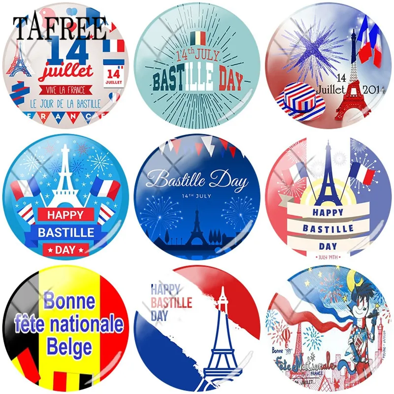 TAFREE 10pcs/lot Fete Nationale France 25mm Round Glass Cabochon DIY Cameo Jewelry Findings For Bastille Day
TAFREE 10pcs/lot Fete Nationale France 25mm Round Glass Cabochon DIY Cameo Jewelry Findings For Bastille Day