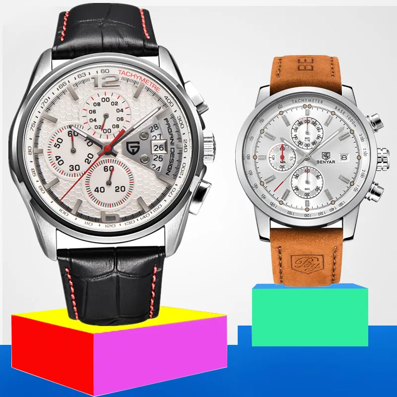 PAGANI DESIGN And BENYAR Luxury Brand Men Watches Fashion Sports Military Leather Waterproof Quartz Watch Relogio Masculino+Box
PAGANI DESIGN And BENYAR Luxury Brand Men Watches Fashion Sports Military Leather Waterproof Quartz Watch Relogio Masculino+Box