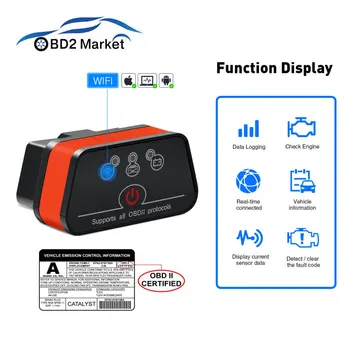 Vgate iCar2 elm327 obd2 WIFI scanner Auto Diagnostic tool OBDII code reader elm 327 wi fi adapter support J1850 protocol
Vgate iCar2 elm327 obd2 WIFI scanner Auto Diagnostic tool OBDII code reader elm 327 wi fi adapter support J1850 protocol