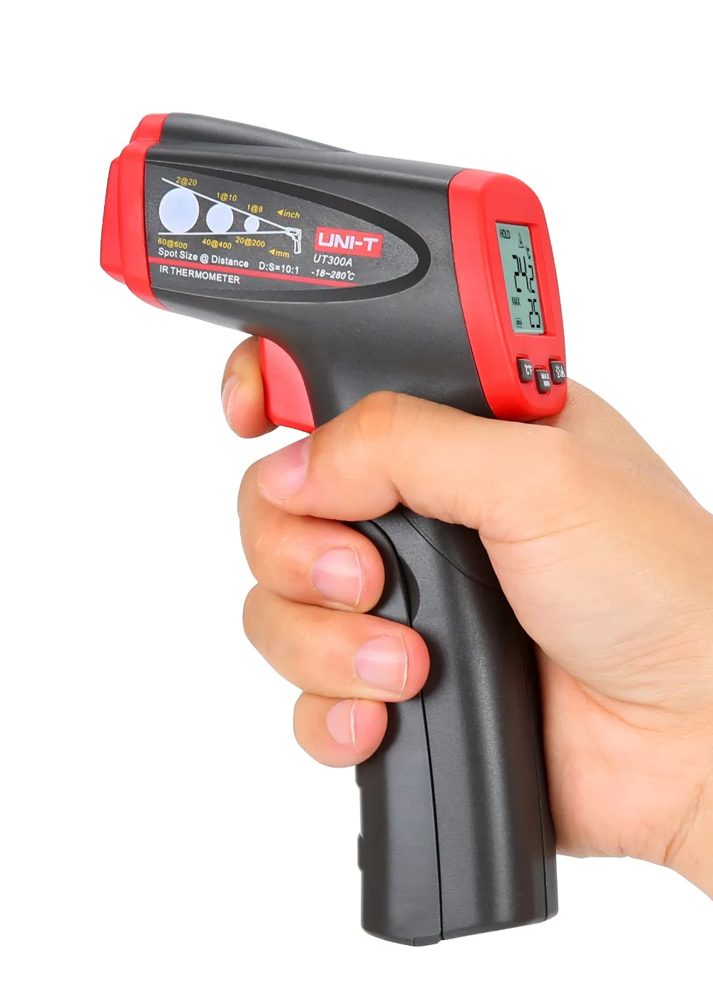 Uni-t UT300A sem contato LCD IR termometro infravermelho Gun temperatura com Laser - 18C ~ 280C 500 mS tempo de resposta
Uni-t UT300A sem contato LCD IR termometro infravermelho Gun temperatura com Laser - 18C ~ 280C 500 mS tempo de resposta