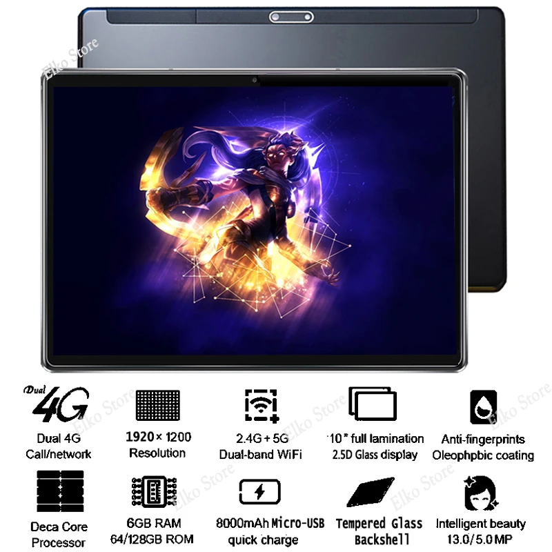 Super Tempered 2.5D Glass Tablet PC Android 8.1 Deca Core 10 inch 4G LTE 6GB RAM 128GB ROM Wifi IPS A-GPS Tablet 10 10.1+Gifts
Super Tempered 2.5D Glass Tablet PC Android 8.1 Deca Core 10 inch 4G LTE 6GB RAM 128GB ROM Wifi IPS A-GPS Tablet 10 10.1+Gifts
