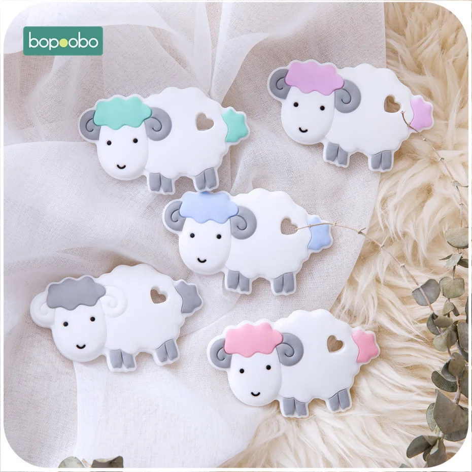 Bopoobo 5PC Food Grade Silicone Mini Sheep Beads Baby Teether Silicone Teething Toys Rodent Tiny Rods Chewable Children Products
Bopoobo 5PC Food Grade Silicone Mini Sheep Beads Baby Teether Silicone Teething Toys Rodent Tiny Rods Chewable Children Products