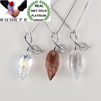 OMHXFC Wholesale European Fashion Woman Girl Party Birthday Wedding Gift Leaf AAA Zircon 18KT White Gold Pendant Necklace EX69
OMHXFC Wholesale European Fashion Woman Girl Party Birthday Wedding Gift Leaf AAA Zircon 18KT White Gold Pendant Necklace EX69