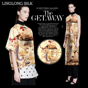 PRINT SILK ORGANZA SATIN FABRIC 14m/m Width 53"-135cm100%Natural Silk Satin Fabrics Silk Tops Fabric 2016 New Phoenix Pattern
PRINT SILK ORGANZA SATIN FABRIC 14m/m Width 53"-135cm100%Natural Silk Satin Fabrics Silk Tops Fabric 2016 New Phoenix Pattern