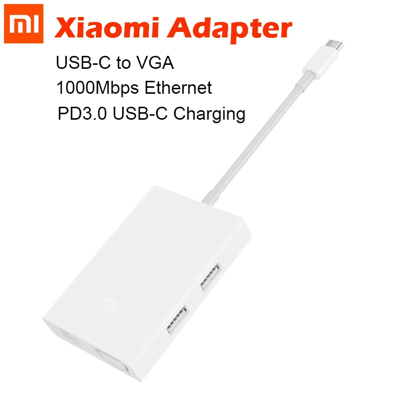 Xiaomi 2K 60Hz USB-C to VGA Adapter Type-C To 1000Mbps Gigabit Ethernet Adapter USB-C PD3.0 Charger for Macbook Xiaomi Laptop 13
Xiaomi 2K 60Hz USB-C to VGA Adapter Type-C To 1000Mbps Gigabit Ethernet Adapter USB-C PD3.0 Charger for Macbook Xiaomi Laptop 13