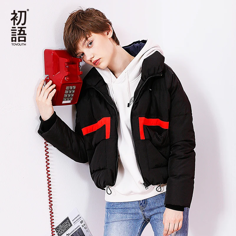 Toyouth Down Coat 2019 Winter Women Fashion Contrast Color Stand Collar Thicken White Duck Down Jacket Overcoat
Toyouth Down Coat 2019 Winter Women Fashion Contrast Color Stand Collar Thicken White Duck Down Jacket Overcoat