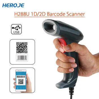 Heroje H288U QR Code Scanner USB Portable Handheld Wired Scanner 2D DataMatrix PDF417 Bar Code Reader Screen Payment QR Reader
Heroje H288U QR Code Scanner USB Portable Handheld Wired Scanner 2D DataMatrix PDF417 Bar Code Reader Screen Payment QR Reader