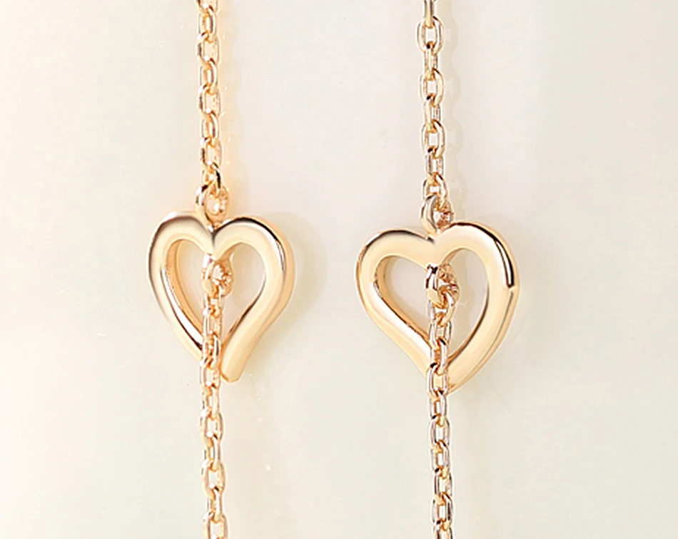 ALLNOEL Real 925 Sterling Silver Jewelry Set Cupid Love Arrow Heart Necklace Long Earrings Ring For Women Anniversary Party Gift (15)