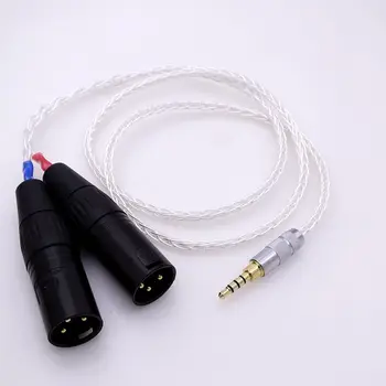 8 Cores 5N PCOCC Silver Plated 3.5mm TRRS to Dual 4-pin XLR Male Audio Adapter Cable
8 Cores 5N PCOCC Silver Plated 3.5mm TRRS to Dual 4-pin XLR Male Audio Adapter Cable