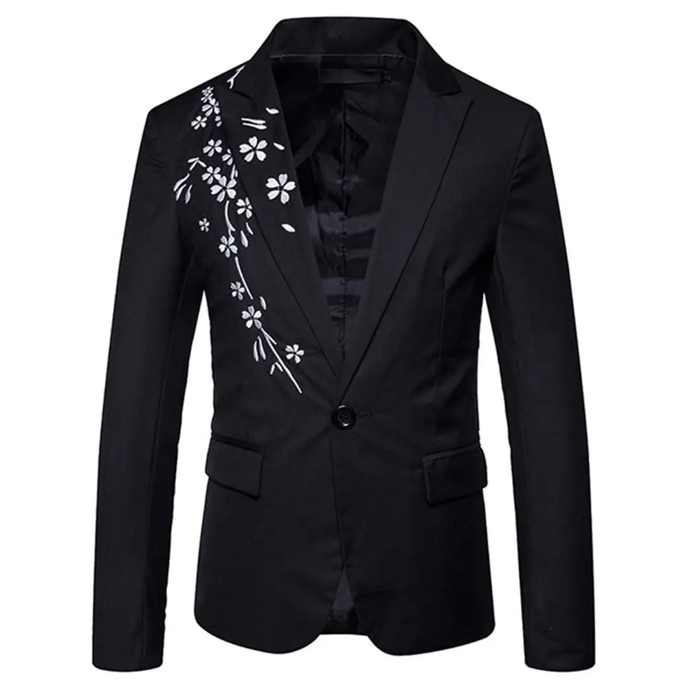 Men Formal Suit Jackets Men's Coats Tops Fashion Lapels Design Jackets Leisure Embroidery Suit Coat One Button Placket Tops san0
Men Formal Suit Jackets Men's Coats Tops Fashion Lapels Design Jackets Leisure Embroidery Suit Coat One Button Placket Tops san0