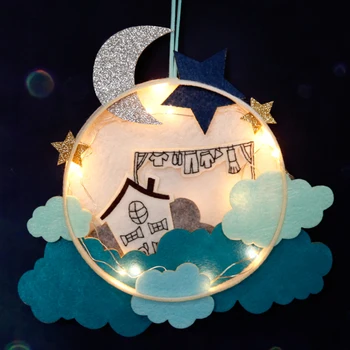 Semi-finished felting Non-woven fabric Felt DIY Moon cat cloud house craft Kit bag kid Sewing Light Crafts handmade felt fabric
Semi-finished felting Non-woven fabric Felt DIY Moon cat cloud house craft Kit bag kid Sewing Light Crafts handmade felt fabric