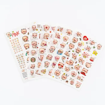 6pcs Cute pink pig pvc Transparent sticker Organizer Calendar Diary Book Planner Sticker Scrapbook Decoration papeleria sale
6pcs Cute pink pig pvc Transparent sticker Organizer Calendar Diary Book Planner Sticker Scrapbook Decoration papeleria sale