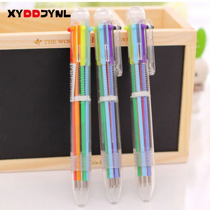 2pcs/lot 6 In 1 Colors Refill Ballpoint Pen Creative Writing Colorful Multi Color Cute Ball Point Pen Office School Stationer
2pcs/lot 6 In 1 Colors Refill Ballpoint Pen Creative Writing Colorful Multi Color Cute Ball Point Pen Office School Stationer