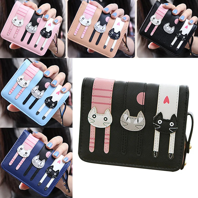 New Women Mini Purse Lovely Cats Wallet Card Holder Purse Zipper Multiple Cards Holder For Girls LBY2017
New Women Mini Purse Lovely Cats Wallet Card Holder Purse Zipper Multiple Cards Holder For Girls LBY2017