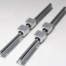 2 pcs SBR10 10mm Linear Rail Length 600mm Linear guide with 4pcs SBR10UU CNC Router Parts