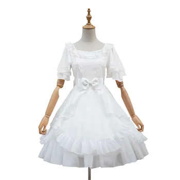 2019 New Classic Chiffon Lolita Dress Short Petal Sleeve Girl's Summer Dress Black/White
2019 New Classic Chiffon Lolita Dress Short Petal Sleeve Girl's Summer Dress Black/White