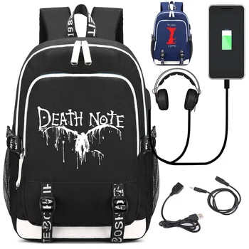 Death Note Backpack with USB Charging Port and Lock &Headphone interface for College Student Work Mochilas backpack school
Death Note Backpack with USB Charging Port and Lock &Headphone interface for College Student Work Mochilas backpack school