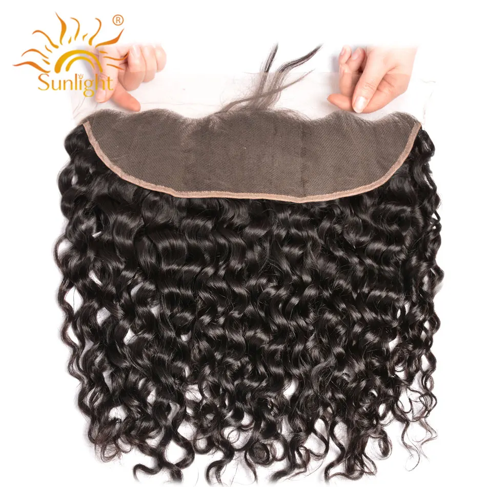 Sunlight Human Hair 13X4 Pre Plucked Lace Frontal Closure Brazilian Water Wave Remy Human Hair Natural Hairline With Baby Hair
Sunlight Human Hair 13X4 Pre Plucked Lace Frontal Closure Brazilian Water Wave Remy Human Hair Natural Hairline With Baby Hair