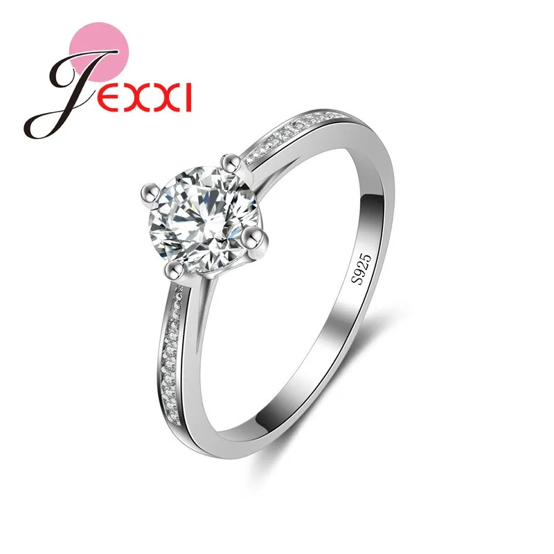 Simple Luxury Women Finger Rings Paved With White Crystals 925 Sterling Silver Trendy Ring Jewelry For Wedding
Simple Luxury Women Finger Rings Paved With White Crystals 925 Sterling Silver Trendy Ring Jewelry For Wedding