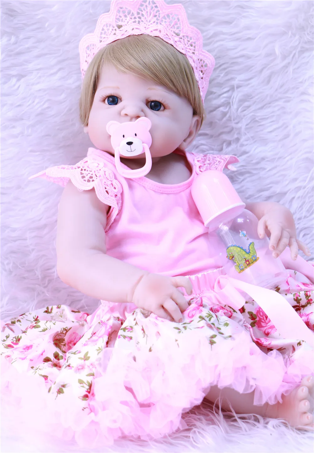 NPK reborn full silicone reborn baby girl dolls 23" oyuncak bebek children toy dolls gift bebes reborn menina bonecas
NPK reborn full silicone reborn baby girl dolls 23" oyuncak bebek children toy dolls gift bebes reborn menina bonecas