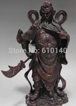 10 Chinese Folk Red Copper Bronze Dragon Guan Gong Guan Yu Warrior Buddha Statue
10 Chinese Folk Red Copper Bronze Dragon Guan Gong Guan Yu Warrior Buddha Statue