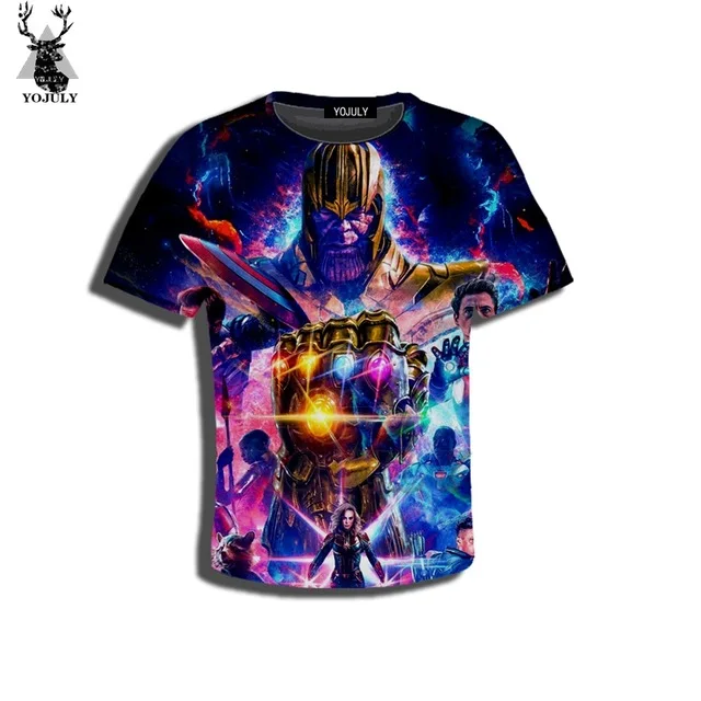 YOJULY Avenger:Endgame Thanos baby boys girls teens 3D print kid clothes children's t shirt hot sale Fashion Modis top tees A258
YOJULY Avenger:Endgame Thanos baby boys girls teens 3D print kid clothes children's t shirt hot sale Fashion Modis top tees A258