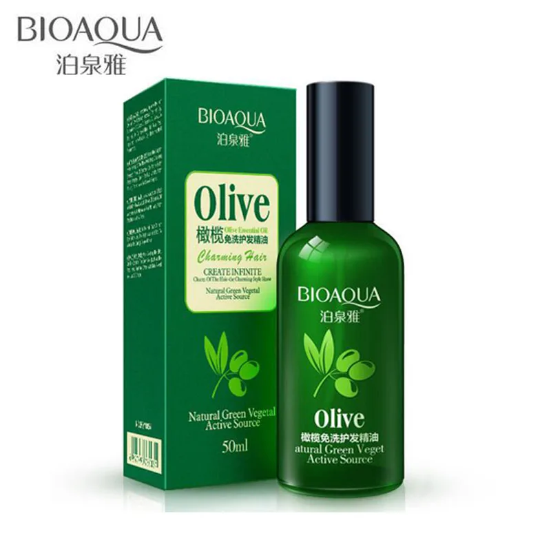 BIOAQUA Brand 50ml Olive Hair Care Essential Oil Hair Scalp Treatment Pure Argan Moisturizer Repair Hair Serum Hair Conditioner
BIOAQUA Brand 50ml Olive Hair Care Essential Oil Hair Scalp Treatment Pure Argan Moisturizer Repair Hair Serum Hair Conditioner