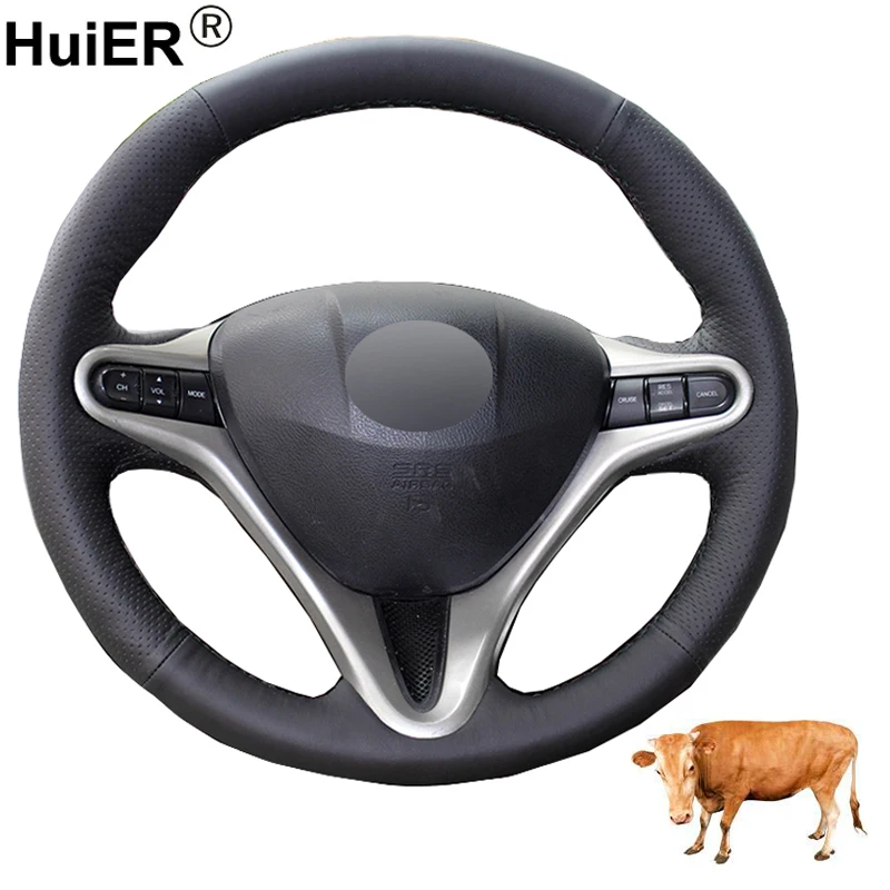 Hand Sewing Car Steering Wheel Cover Top Cow Leather Funda Volante For Honda Civic Civic 8 2006 2007 2008-2010 2011 (3-Spoke)
Hand Sewing Car Steering Wheel Cover Top Cow Leather Funda Volante For Honda Civic Civic 8 2006 2007 2008-2010 2011 (3-Spoke)