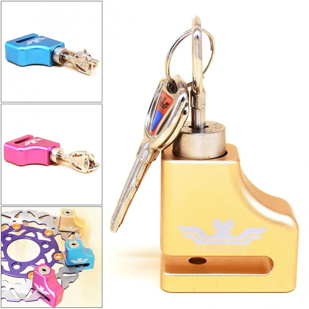 Lightweight Durable Super Anti-theft Disc Brake Lock for Motorcycle Electrombile Bicycle Red / Blue / Golden(Optional)
Lightweight Durable Super Anti-theft Disc Brake Lock for Motorcycle Electrombile Bicycle Red / Blue / Golden(Optional)