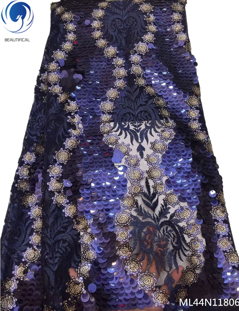 BEAUTIFICAL blue french lace fabrics 2019 african tulle lace fabric 5 yards sequin lace fabric with lots bling sequins ML44N118
BEAUTIFICAL blue french lace fabrics 2019 african tulle lace fabric 5 yards sequin lace fabric with lots bling sequins ML44N118