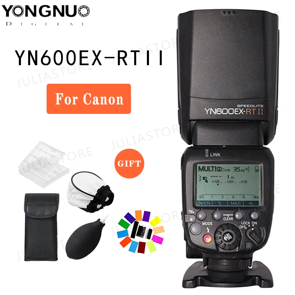 Original YONGNUO YN600EX-RT II 2.4G Wireless HSS 1/8000s Master TTL Flash Speedlite for Canon Camera as 600EX-RT YN600EX RT II
Original YONGNUO YN600EX-RT II 2.4G Wireless HSS 1/8000s Master TTL Flash Speedlite for Canon Camera as 600EX-RT YN600EX RT II