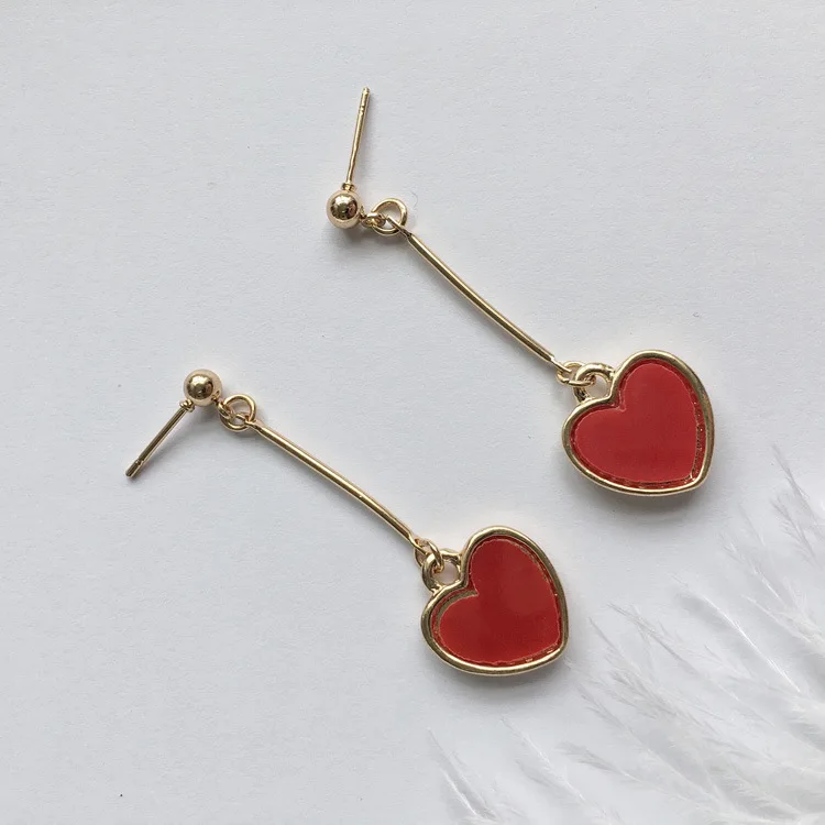 Fashion Earrings Retro Wine Red Sequins Love Peach Heart Texture Earrings 2018 New Lady Accessories Earrings Gifts
Fashion Earrings Retro Wine Red Sequins Love Peach Heart Texture Earrings 2018 New Lady Accessories Earrings Gifts