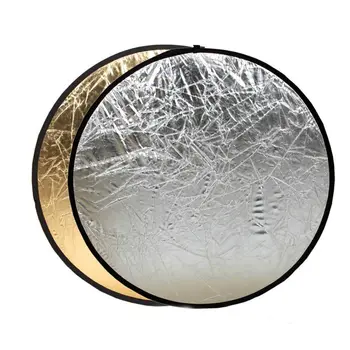 FOTGA 2in1 24" 60cm Photography Studio Light Multi Collapsible Disc Reflector Gold/Sliver
FOTGA 2in1 24" 60cm Photography Studio Light Multi Collapsible Disc Reflector Gold/Sliver