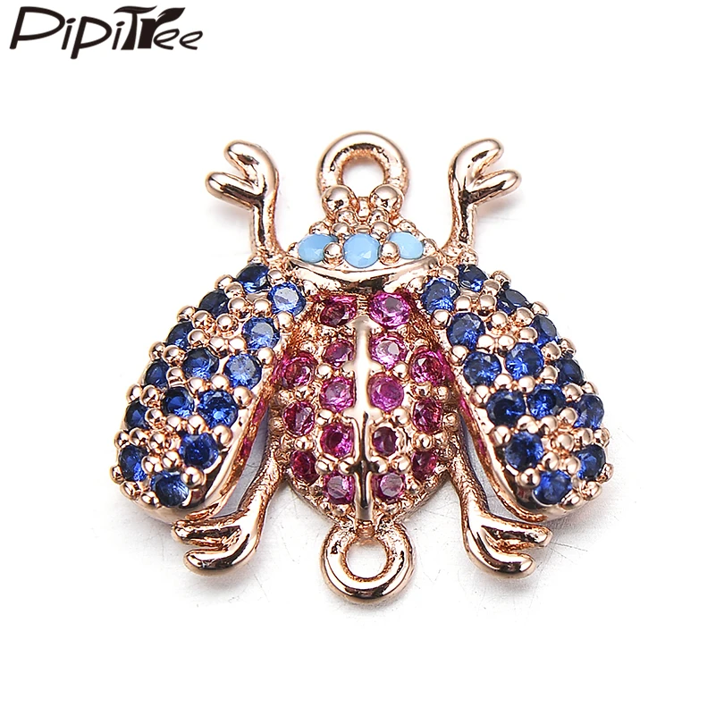 Pipitree 3pcs/lot Multicolor Micro Cubic Zirconia Insect Ladybug Charms fit Bracelet DIY Charm Jewelry Making Beads Connectors
Pipitree 3pcs/lot Multicolor Micro Cubic Zirconia Insect Ladybug Charms fit Bracelet DIY Charm Jewelry Making Beads Connectors