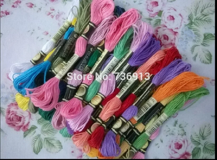 Total 116 pieces Cross Stitch Embroidery Thread Floss--you can choose any colors and quantity freely
Total 116 pieces Cross Stitch Embroidery Thread Floss--you can choose any colors and quantity freely