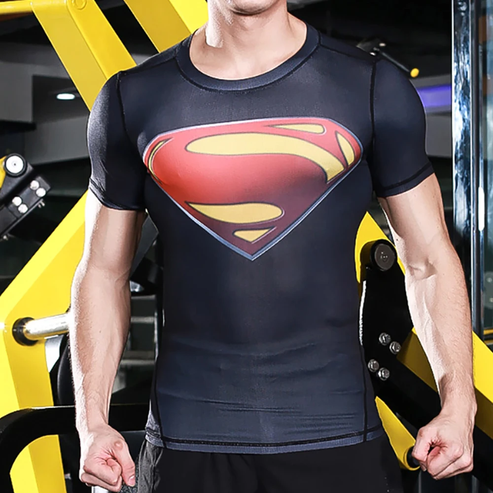 Short Sleeve Compression Shirts Gym Tshirt Fitness Sport Shirt New Hot Sale Superman Punisher Rashgard Running Shirt Men T-shirt
Short Sleeve Compression Shirts Gym Tshirt Fitness Sport Shirt New Hot Sale Superman Punisher Rashgard Running Shirt Men T-shirt