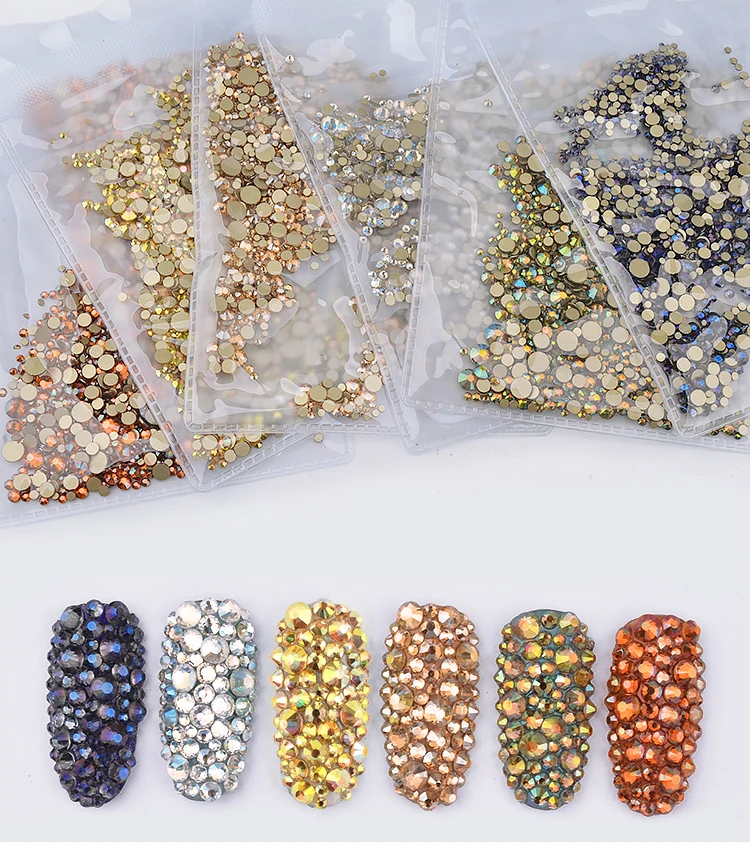 1pack Shiny Mixed Size Nail Art Rhinestone Glass Flatback Crystal Nail Rhinestones For Nails Art 3D Decorations
1pack Shiny Mixed Size Nail Art Rhinestone Glass Flatback Crystal Nail Rhinestones For Nails Art 3D Decorations
