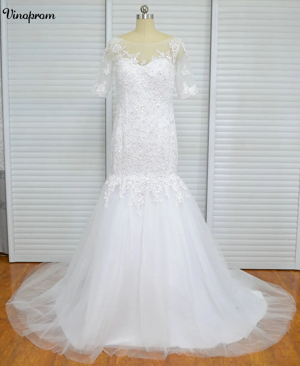 New Arrival Ruched Tulle Mermaid Wedding Dress Zipper Up White Ivory Marry Dresses Bridal Dresses Hot Sale Vestido De Festa Curt
New Arrival Ruched Tulle Mermaid Wedding Dress Zipper Up White Ivory Marry Dresses Bridal Dresses Hot Sale Vestido De Festa Curt