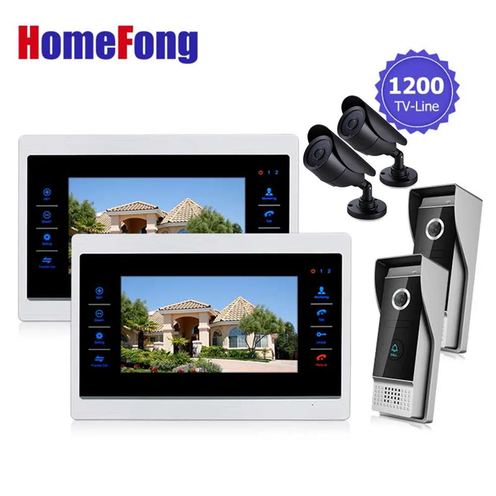 Homefong Door Video Camera Video Doorbell System with Camera 3.7MM Lens Security 1200TVL 2V2V2 Home Apartment Entry Kit
Homefong Door Video Camera Video Doorbell System with Camera 3.7MM Lens Security 1200TVL 2V2V2 Home Apartment Entry Kit