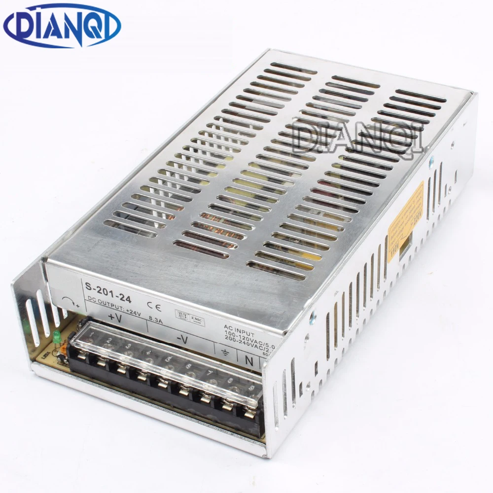 DIANQI power suply 24v 201w ac to dc power supply ac dc converter high quality S-201-24
DIANQI power suply 24v 201w ac to dc power supply ac dc converter high quality S-201-24