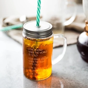 Creative letter decals heat-resistant glass straw cup summer cover cold drink cup
Creative letter decals heat-resistant glass straw cup summer cover cold drink cup