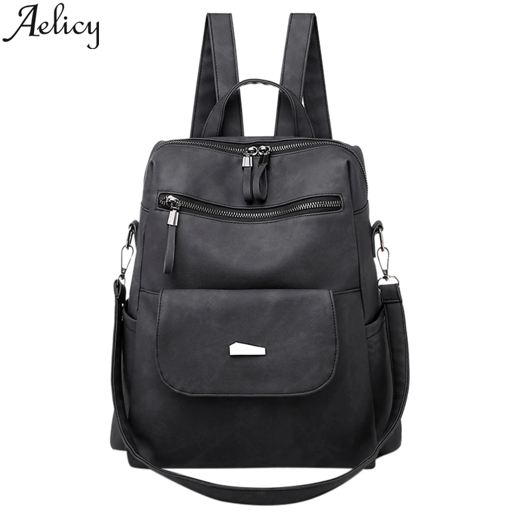 Aelicy 2019 New Backpack Travel Fashion Women's Outdoor Simple Leathe Zipper Contrast Color Backpack Large Capacity Travel Bag
Aelicy 2019 New Backpack Travel Fashion Women's Outdoor Simple Leathe Zipper Contrast Color Backpack Large Capacity Travel Bag